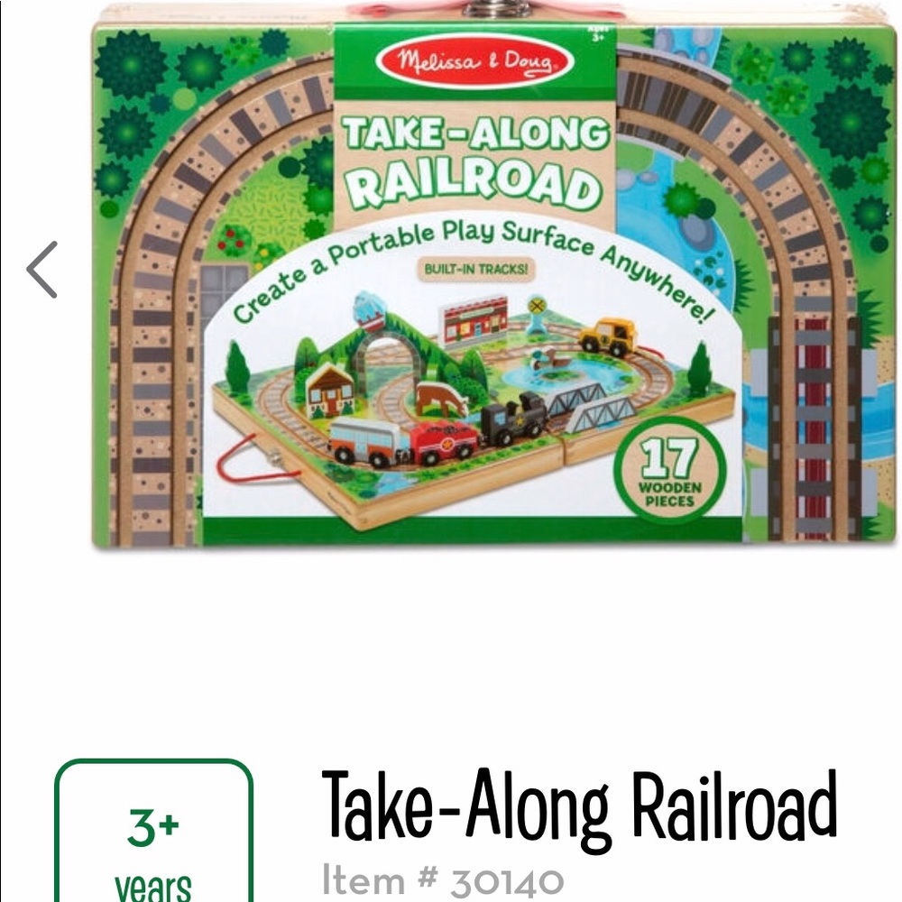 Melissa & Doug take along railroad wooden toy - Picture 3 of 5